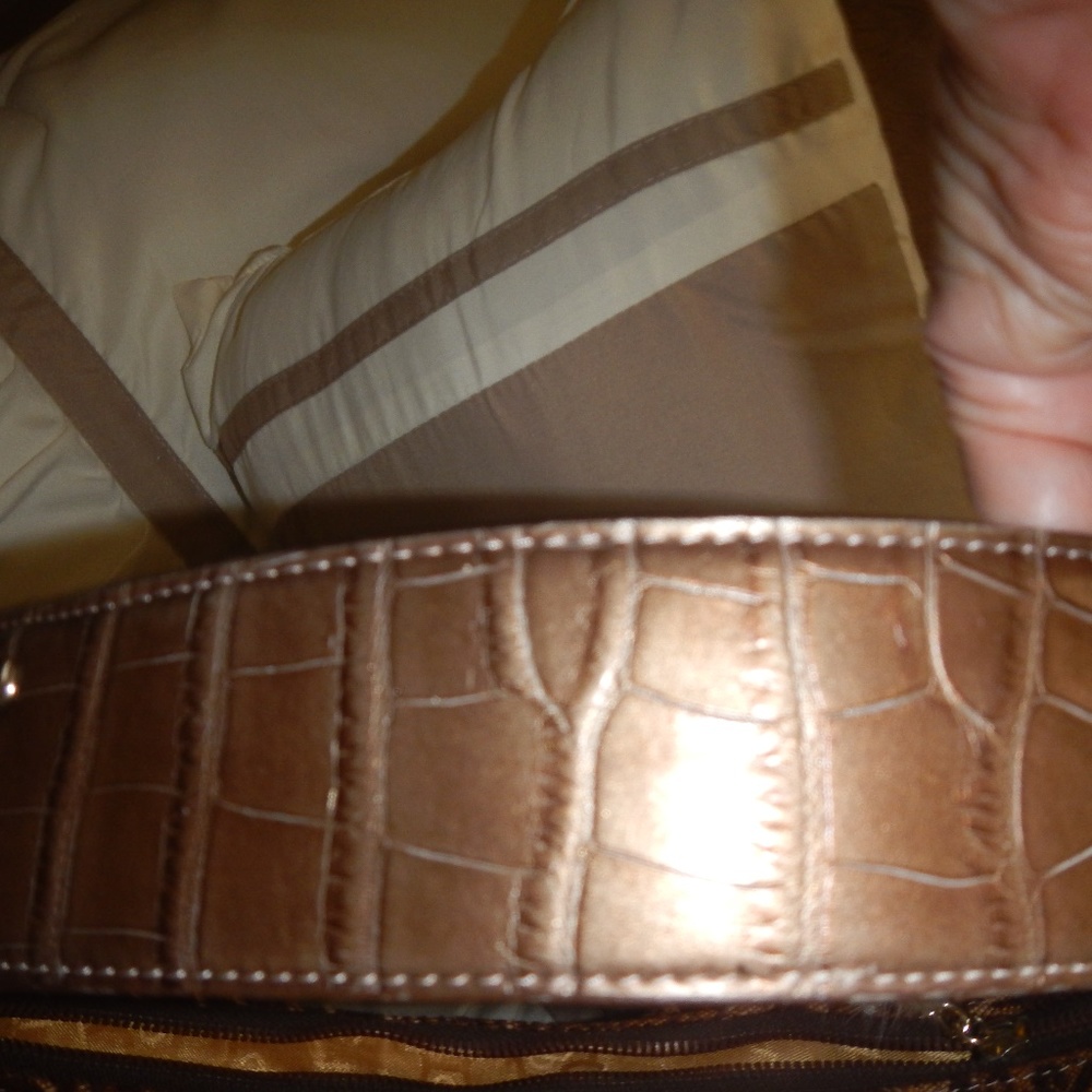 Kathy Van Zeeland Brown/Beige Brocade Hobo Bag - Picture 4 of 4